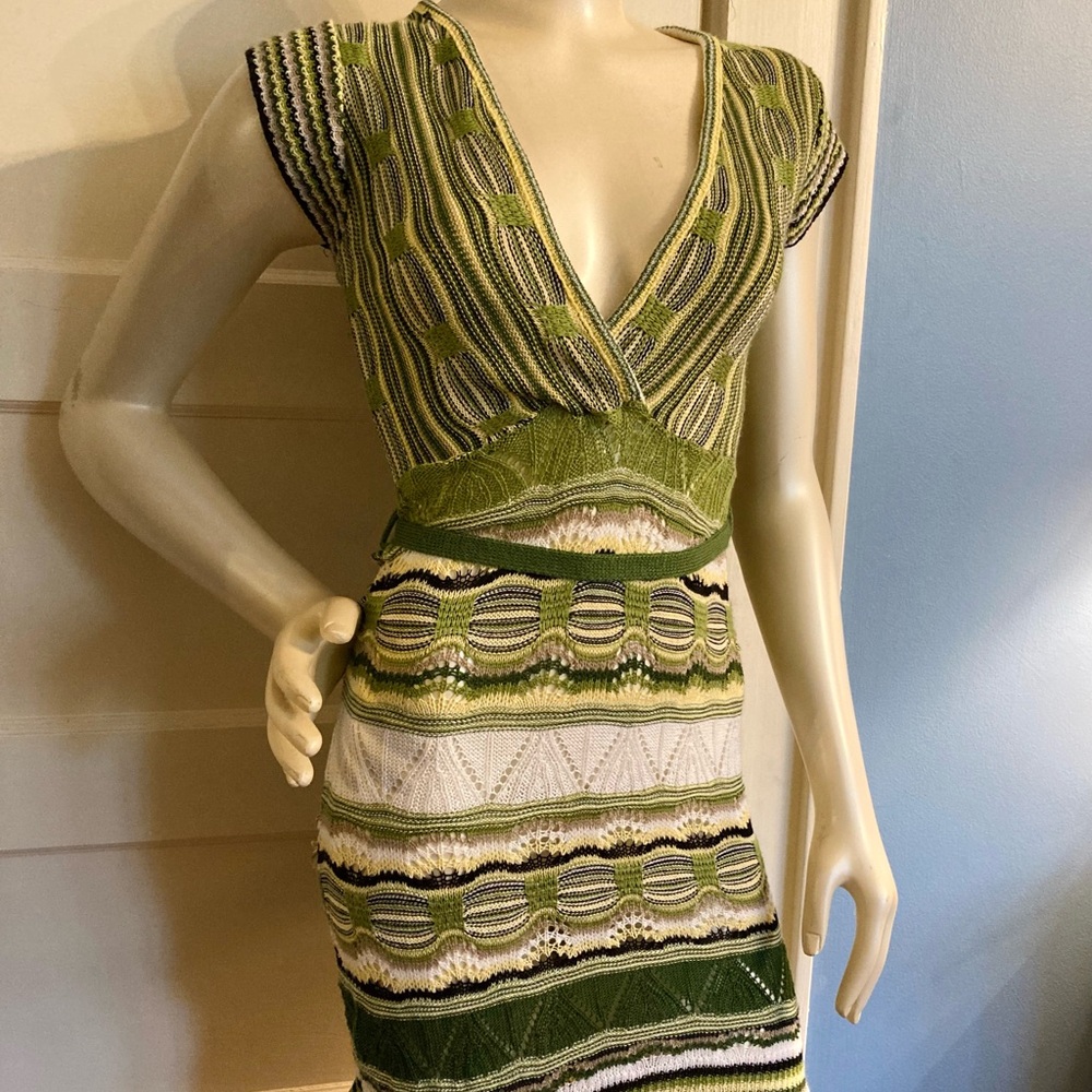 🐛Vintage Y2K Say What? Crochet Knit Dress Early 2000s